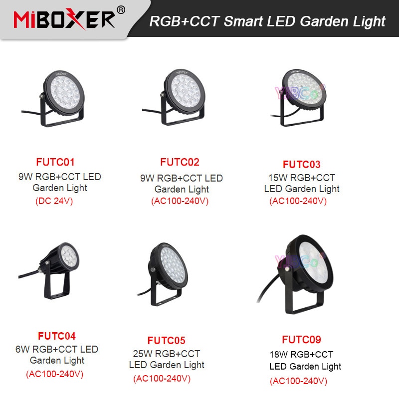 Miboxer 6W 9W 15W 18W 25W Ʈ LED ܵ  RGB + C..